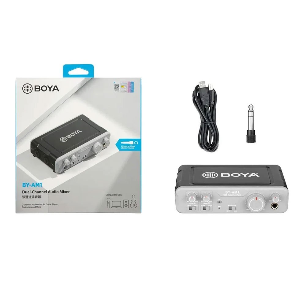 BOYA BY-AM1 Dual-Channel Audio Mixer 5 BOYA BY-AM1 Dual-Channel Audio Mixer - Image 5
