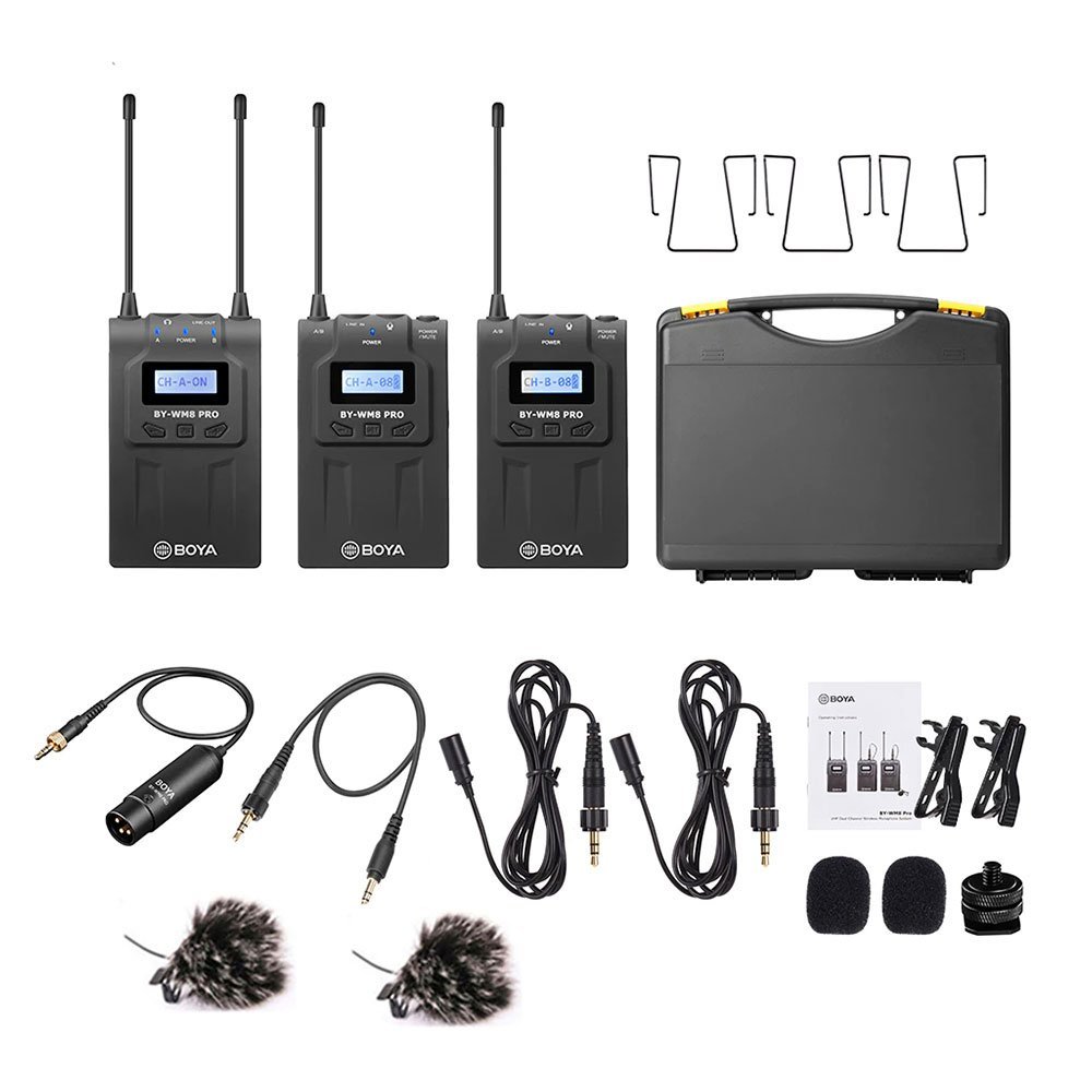 BOYA Dual Wireless Lavalier Microphone BY-WM8 Pro-K2 2 BOYA Dual Wireless Lavalier Microphone BY-WM8 Pro-K2 - Image 2