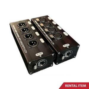 4-Channel 3-Pin XLR Audio and DMX over Network Cable Extender