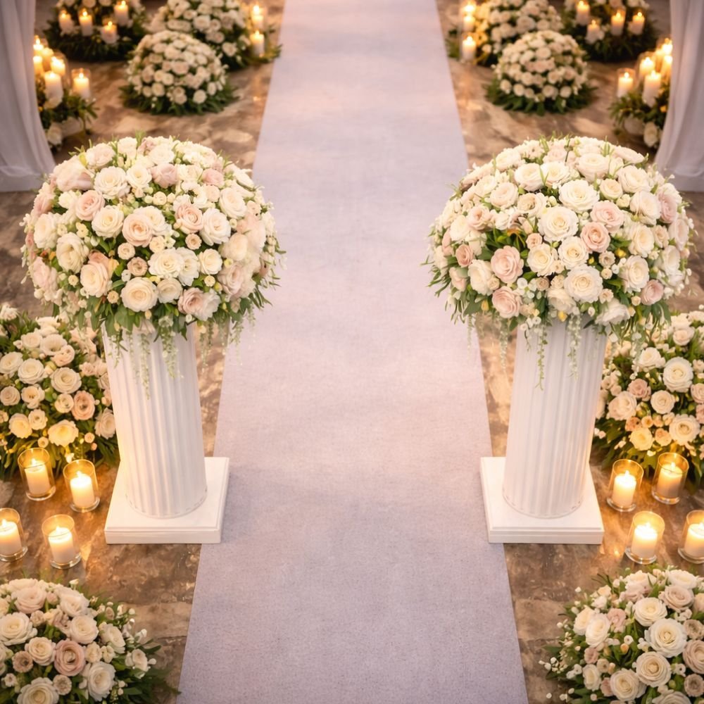 Pillar Flower Decoration 2 Pillar Flower Decoration - Image 2